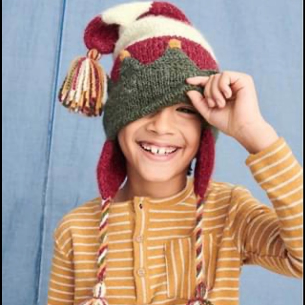 Garnet Hill Kids Knit Elf Hat